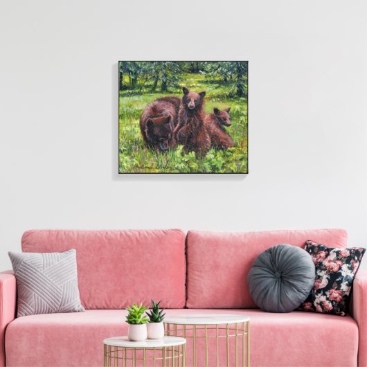 "Waar zijn Goldilocks?" Canvas Afdruk (Insitu (Woonkamer))