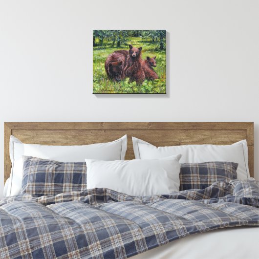 "Waar zijn Goldilocks?" Canvas Afdruk (Insitu (Slaapkamer))