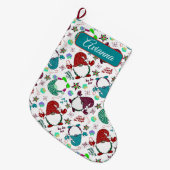 Waar zijn mijn kabouters? Vakantie Gnome-White Grote Kerstsok (Voorkant (Hangend))