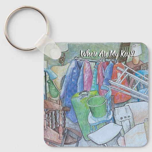 Waar zijn mijn sleutels.. Ik heb ze Sleutelhanger (Voorkant)