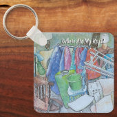 Waar zijn mijn sleutels.. Ik heb ze Sleutelhanger (Voorkant)