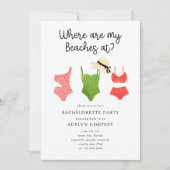 Waar zijn mijn stranden bij Bachelorette Party? Kaart (Voorkant)