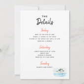 Waar zijn mijn stranden? reisroute per vrijgezel kaart (Achterkant)