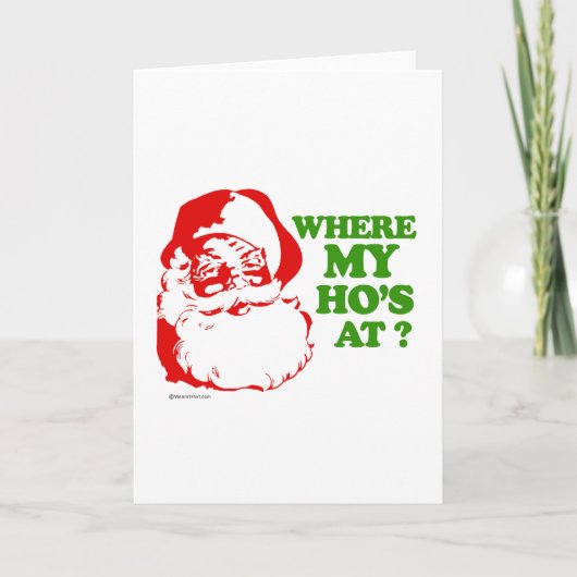 Waar zijn mijn vriendinnen? feestdagen kaart (Voorkant)