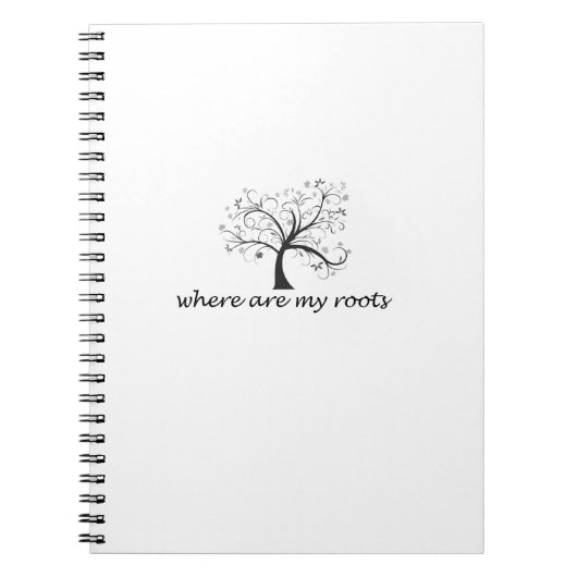 waar zijn mijn wortels ? notitieboek (Voorkant)