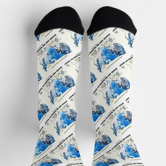 Waar zijn we in de wind? Windenergie Sokken (Top)