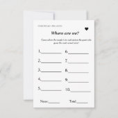 Waar zijn we Travel Thema spel vrijgezellenfeest s Kaart (Voorkant)