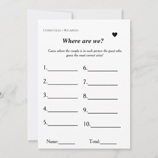 waar zijn we Travel Theme spel vrijgezellenfeest Aankondiging (Voorkant)