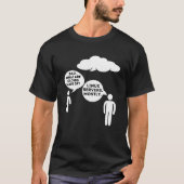 Waar zijn wolken van gemaakt? - Grappige programme T-shirt (Voorkant)