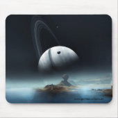 Waar zilverwaters — walvis — Mousepad Muismat (Voorkant)