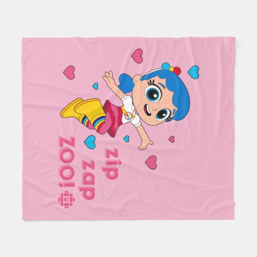 Waar - Zip Zap Zoo Fleece Deken (Voorkant (Horizontaal))