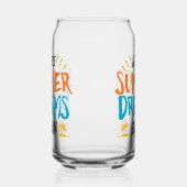 Waar zomerdromen beginnen tropisch paradijs blikvorm glas (Rechts)