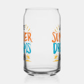 Waar zomerdromen beginnen tropisch paradijs blikvorm glas (Links)