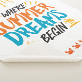 Waar zomerdromen beginnen tropisch paradijs sherpa deken (3/4)