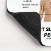 Waar zou de wereld zijn zonder slaaptekort muismat (Hoek)