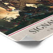 Waarbij aantal doden en moed - signaalkorps poster (Hoek)