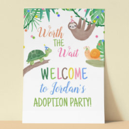 Waarbij het welkomstteken van de Wachten op adopti Poster