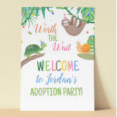 Waarbij het welkomstteken van de Wachten op adopti Poster