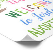 Waarbij het welkomstteken van de Wachten op adopti Poster (Hoek)