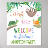 Waarbij het welkomstteken van de Wachten op adopti Poster (Voorkant)