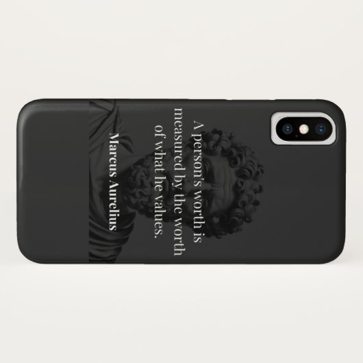 Waarde definiëren: Marcus Aurelius over Waarden Case-Mate iPhone Case (Achterkant (horizontaal))