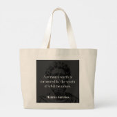 Waarde definiëren: Marcus Aurelius over Waarden Grote Tote Bag (Achterkant)