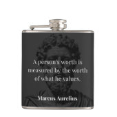 Waarde definiëren: Marcus Aurelius over Waarden Heupfles (Voorkant)