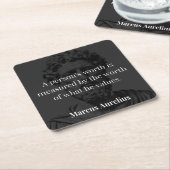 Waarde definiëren: Marcus Aurelius over Waarden Kartonnen Onderzetters (Schuin)