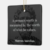 Waarde definiëren: Marcus Aurelius over Waarden Keramisch Ornament (Links)