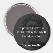 Waarde definiëren: Marcus Aurelius over Waarden Magneet (Voorkant / Achterkant)
