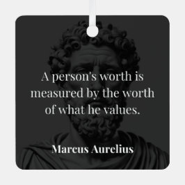 Waarde definiëren: Marcus Aurelius over Waarden Metalen Ornament