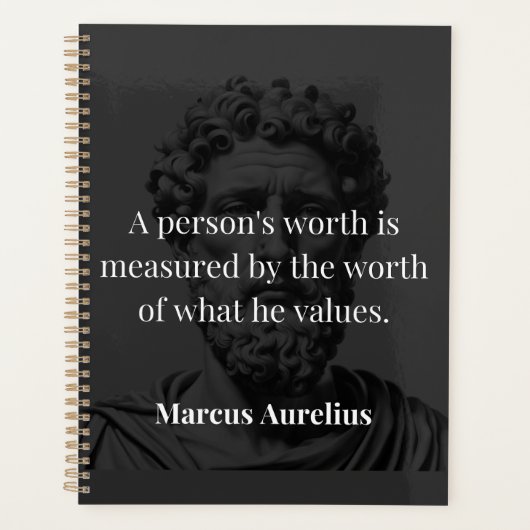 Waarde definiëren: Marcus Aurelius over Waarden Planner (Voorkant)