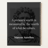 Waarde definiëren: Marcus Aurelius over Waarden Planner (Achterkant)