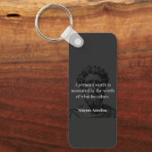 Waarde definiëren: Marcus Aurelius over Waarden Sleutelhanger (Voorkant)