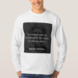 Waarde definiëren: Marcus Aurelius over Waarden T-shirt