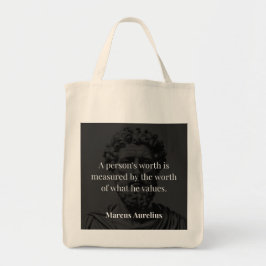 Waarde definiëren: Marcus Aurelius over Waarden Tote Bag