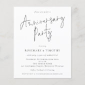 Waarde Elegante Bruiloft Jubileum Feestuitnodiging Flyer (Voorkant)