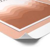 Waarde Element van Kunst Poster Roze Wit Boho Klas (Hoek)