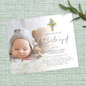 Waarde Foto Eucalyptus Cross doopuitnodigen Flyer