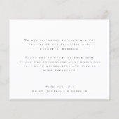 Waarde Fotoscript Dank u geboorte aankondiging Flyer (Achterkant)