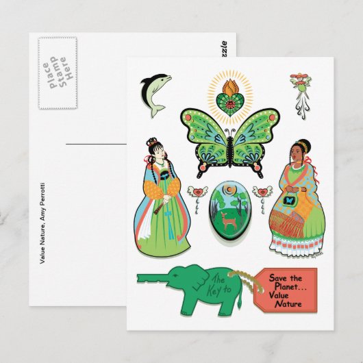 Waarde Natuur Briefkaart (Voorkant / Achterkant)