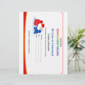 Waarde om te Luisteren Certificaat Briefpapier Bri Briefhoofd (Staand voorkant)