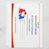 Waarde om te Luisteren Certificaat Briefpapier Bri Briefhoofd (Voorkant)