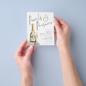 Waarde Parels Prosecco Glass Vrijgezellenfeest Inv Flyer (Hand)