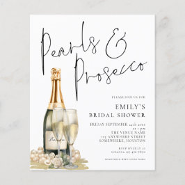 Waarde Parels Prosecco Glass Vrijgezellenfeest Inv Flyer