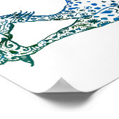 Waarde Poster Papier De Giraffes Kiss Art Tekening (Hoek)