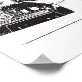 Waarde Poster papier (steen) (Hoek)