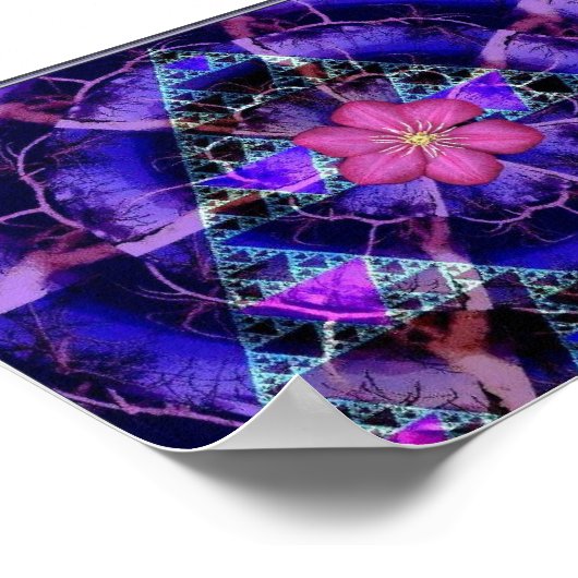 Waarde Poster papier (steen) (Hoek)