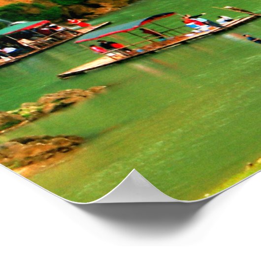 Waarde Poster papier (steen) (Hoek)