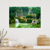 Waarde Poster papier (steen) (Keuken)